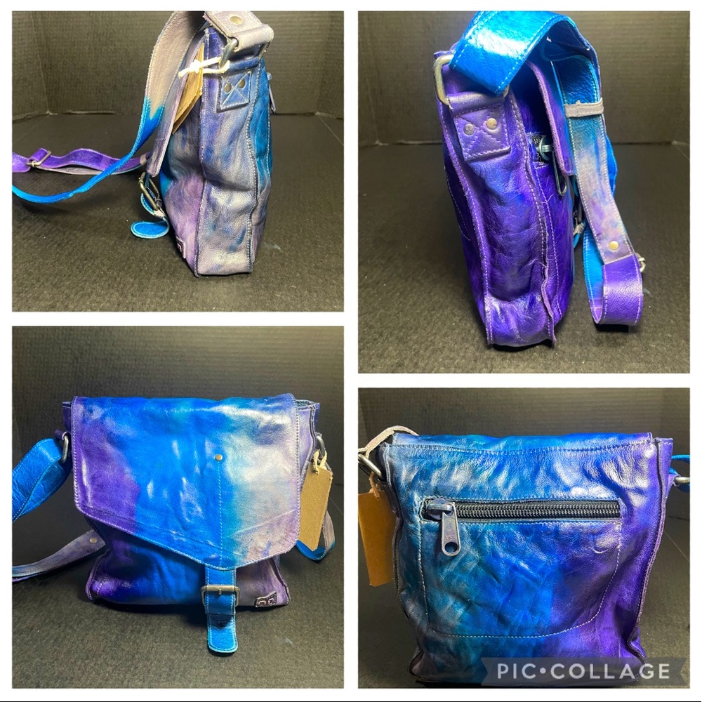 BNWT Bed Stu Venice Beach Moody Blues crossbody GREAT GRADUATION GIFT! - Picture 16 of 16
